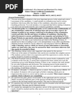 Senior School Certificate Examination March - 2023 Marking Scheme - Business Studies 66/1/1, 66/1/2, 66/1/3