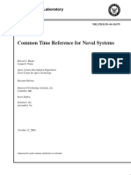 Common Time Reference For Naval Systems