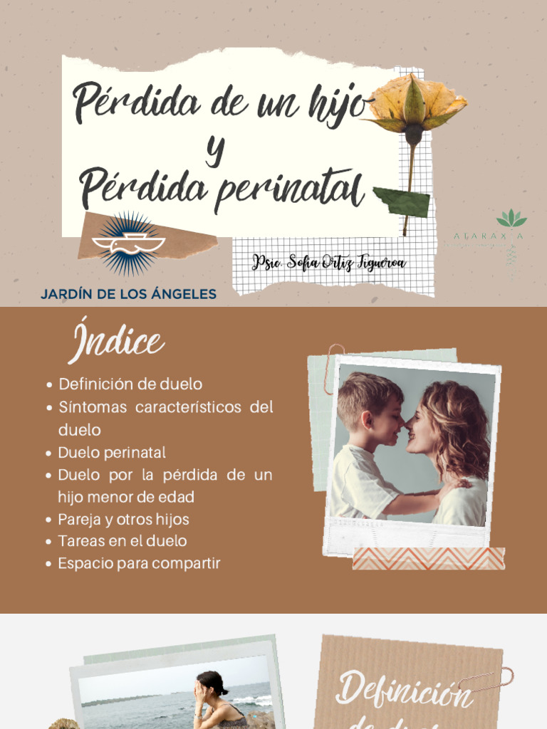 Pérdida de Un Hijo y Pérdida Perinatal | PDF | Dolor | Amor