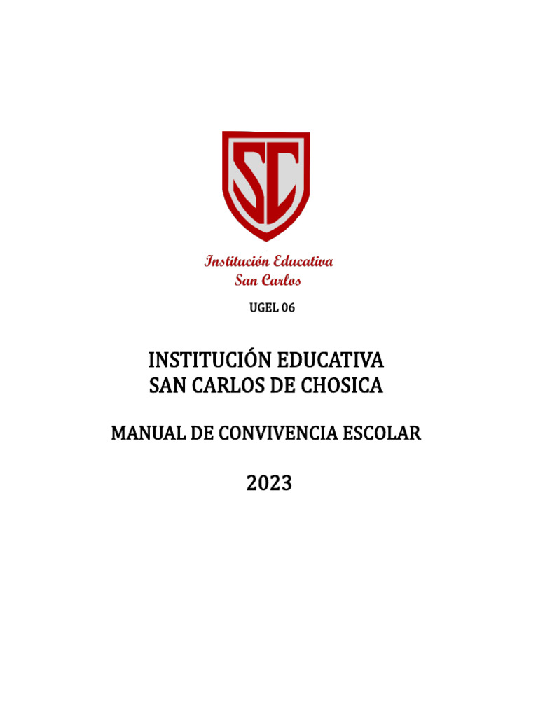 Manual de Convivencia 2023 A PPFF | PDF | Maestros | Comportamiento