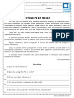 Interpretacao de Texto o Principe Da Moeda 3 Ano e 4 Ano