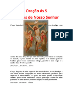 Oração Ás 5 Chagas de Nosso Senhor Jesus Cristo