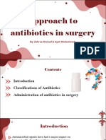 Approach To Antibiotics in Surgery