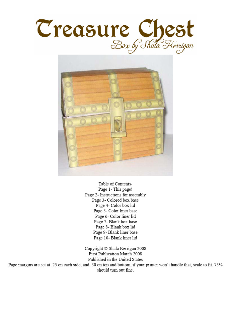 Caja Del Tesoro PDF Printing