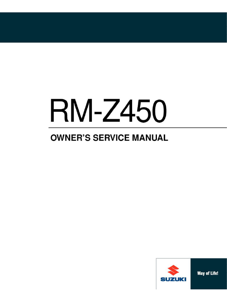 Suzuki RM-Z450 - L7 - 2017 - SM | PDF
