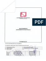 CA PRO RL 017 Procedimiento Herramientas Eléctricas