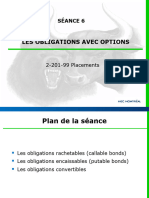 Les Obligations Avec Options: Séance 6