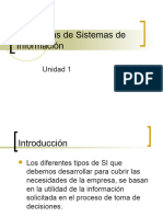 Categorías de Sistemas de Información