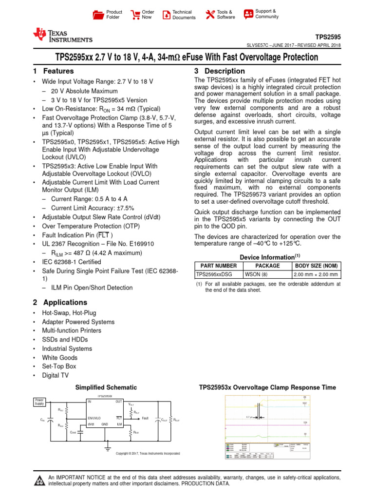 Tps 2595 | PDF | Resistor | Electrostatic Discharge