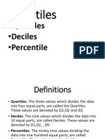Decile and Percentile