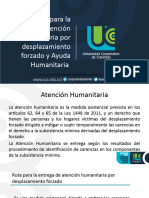 Atención y Ayudas Humanitarias