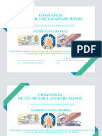 Constancia de Tecnica de Lavado de Manos