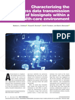Characterizing The Wireless Data Transmission of Biosignals Within A Health-Care Environment