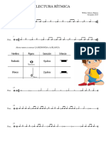 LECTURA RITMICA Segundo Grado 1-2 - Partitura Completa