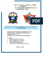 Informe n2 Levantamiento Topografico Con Nivel de Ingeniero