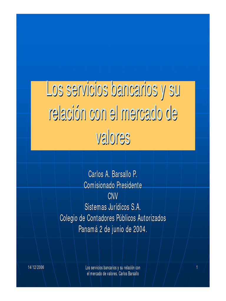 Banca de Inversion - Concepto | PDF | Bancos | Bolsa de Valores
