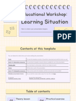 Educational Workshop - Learning Situation by Slidesgo
