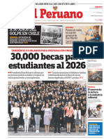 El Peruano: 30,000 Becas para Estudiantes Al 2026