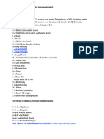 Assigned and Unassigned Zbrush Hotkeys