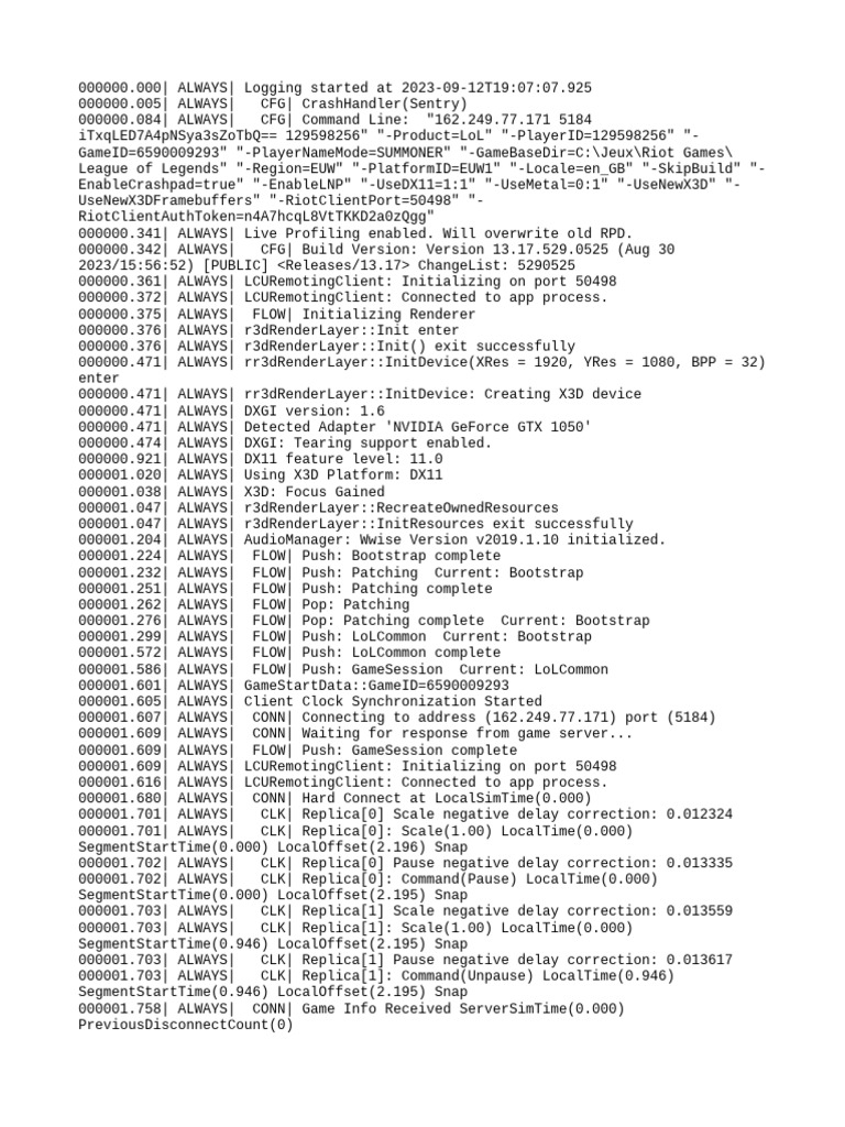 League of Legends Game Log Analysis | PDF | System Software | Software