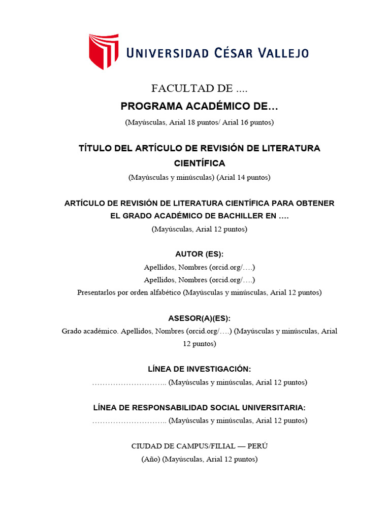Modelo - ArtÍculo RLC | Descargar gratis PDF | Caso de carta