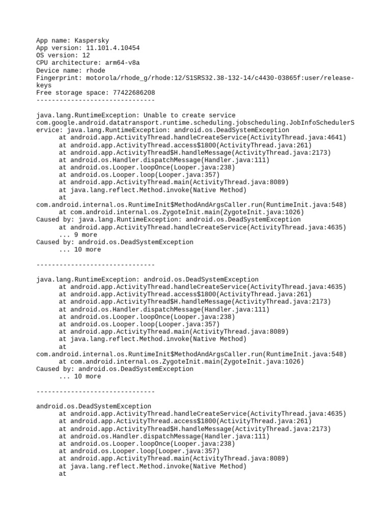 Stack trace 2023 08 27 11 51 22 319 pdf android operating system