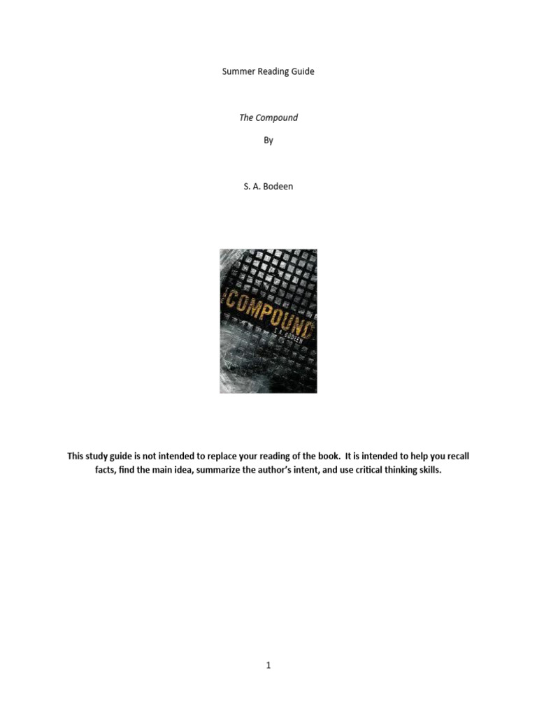 Eli's Journey in The Compound | PDF | Language Arts & Discipline