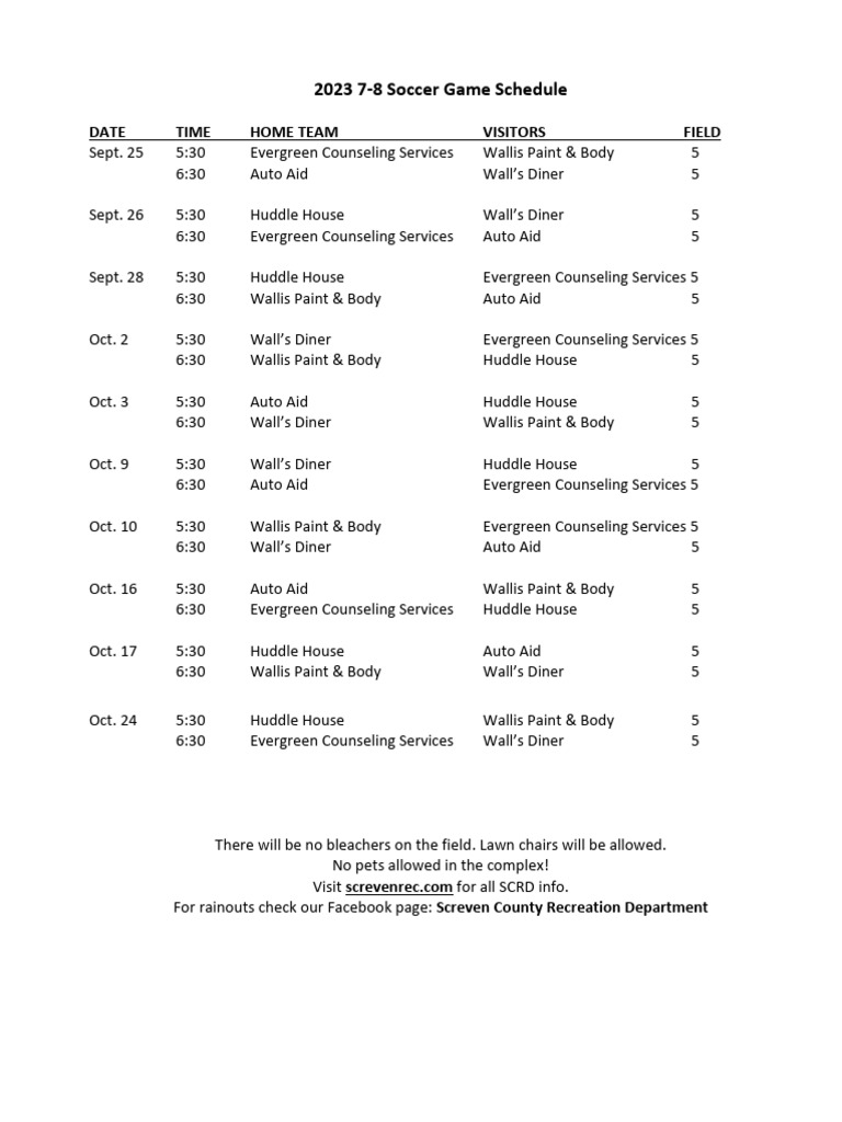 2023 7 8 soccer game schedule for web pdf