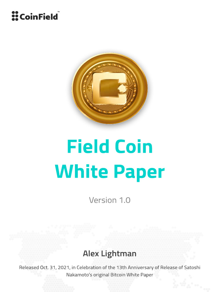 Coinfieldcoinwhitepaper | PDF | Cryptocurrency | Service Industries
