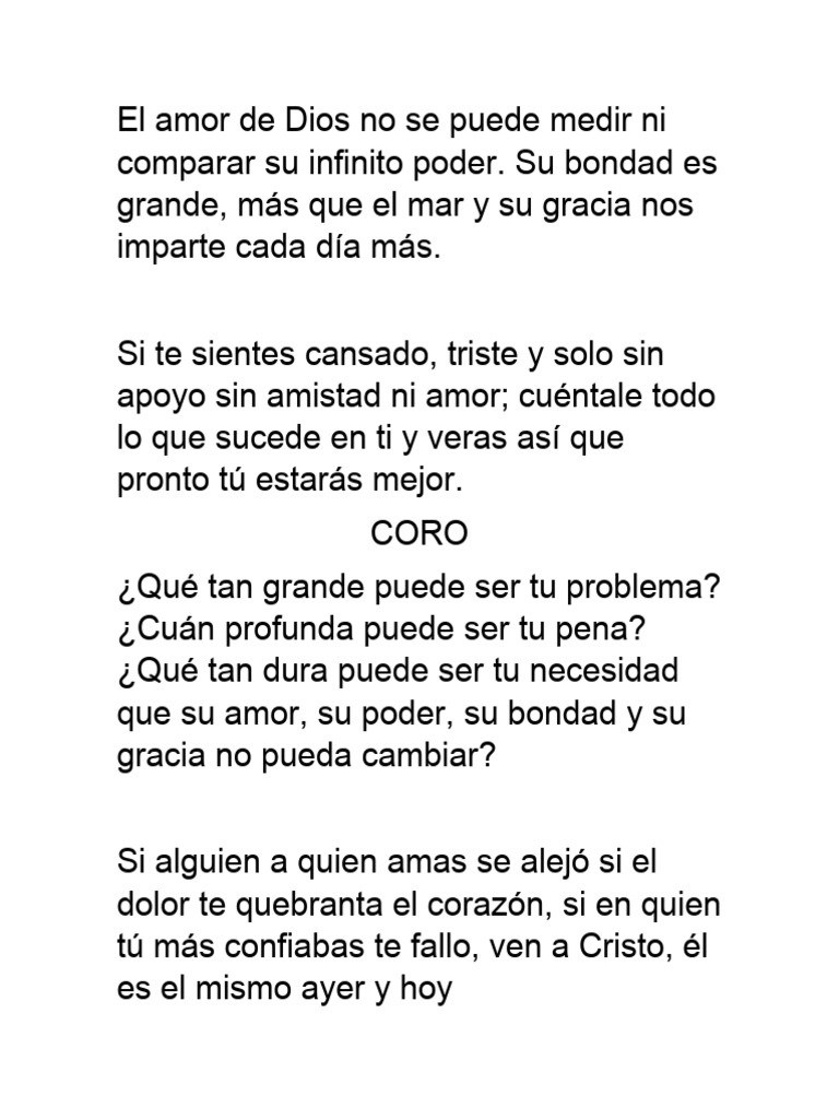 El Infinito Amor de Dios | PDF