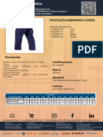 Pantalon Gabardina Cargo