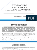 Operaciones y Servicios Bancarios.