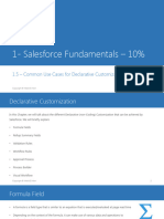 6.1 1.5 - Salesforce Fundamentals - Common Use Cases For Declarative Customization