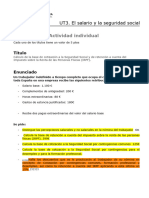 Act. UT3 (El Salario y La Seguridad Social)