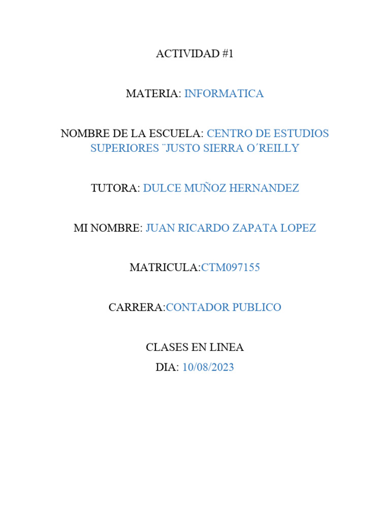 Tipos de Computadoras y Usos | PDF | Computadoras personales ...