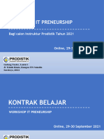 Kontrak Belajar Workshop IT Preneurship