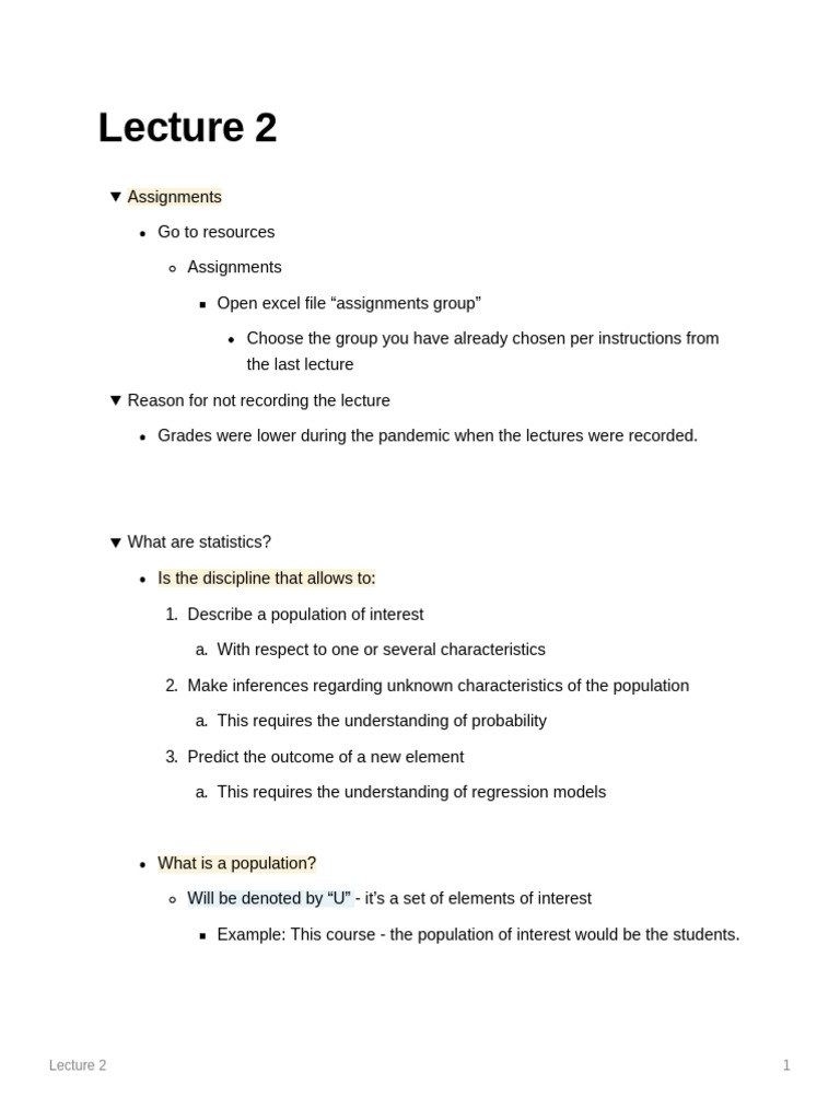Statistics Lecture - 2 | PDF | Probability Distribution | Statistics
