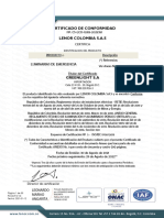 Certificado Normalux 2022