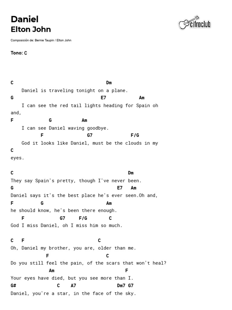 Daniel Daniellub Elton John Daniel Pdf