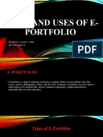Types and Uses of E-Portfolio