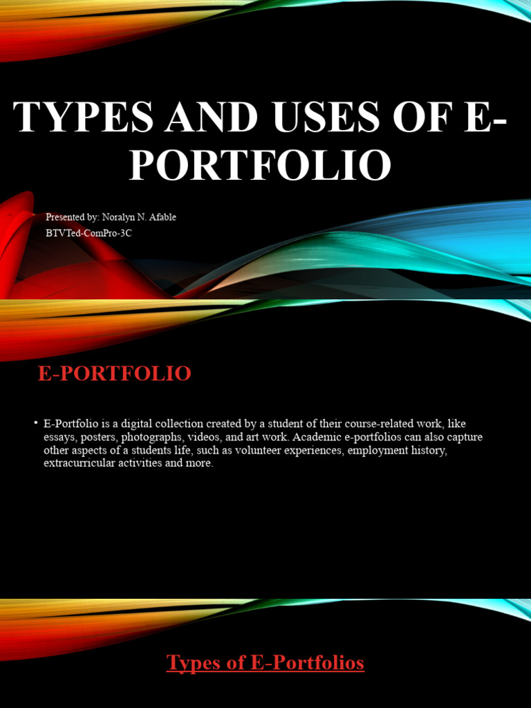 types-and-uses-of-e-portfolio-pdf