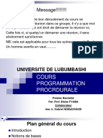 Programmation Cours BAC1