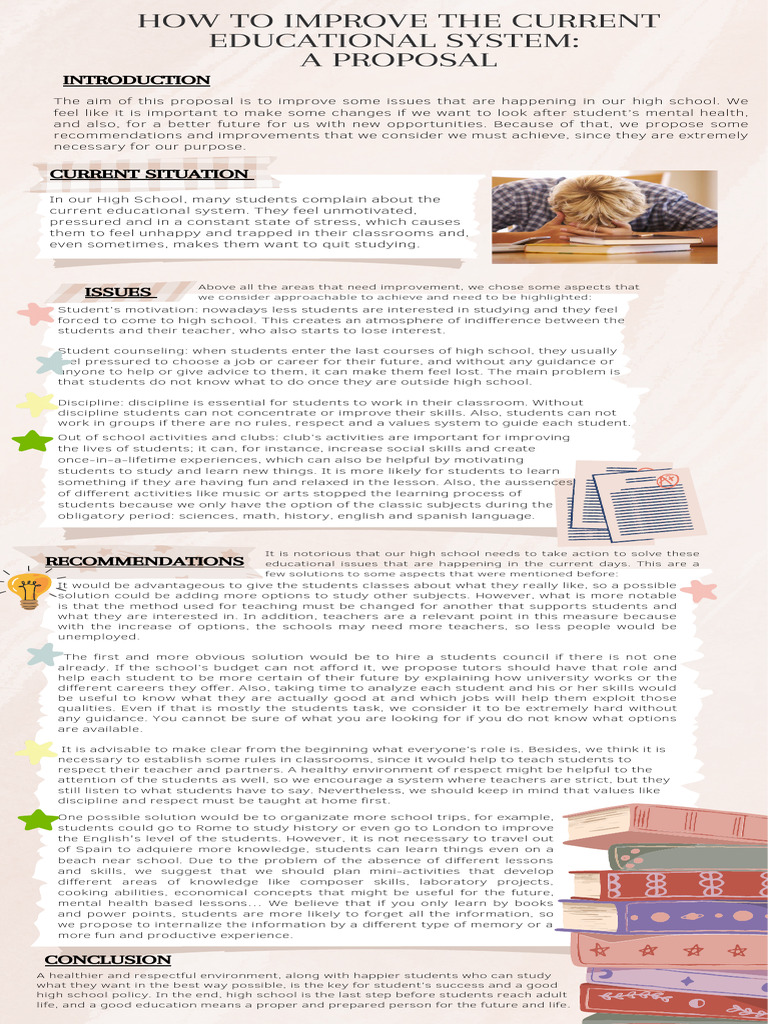 How To Improve The Current Educational System | PDF | Teachers