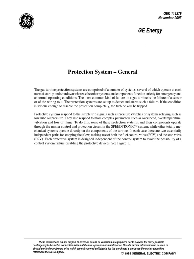 Gas Turbine Protection Systems Guide | PDF | Gas Turbine | Relay