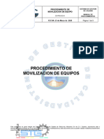 CD-PRO-DO-01 Procedimiento de Movilizacion de Equipos