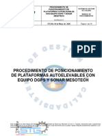 CD-PRO-DO-17 para Posicionamiento de Plataformas Autoelevables Con Equipo DGPS Y Sonar Mesotech