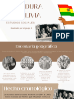 Dictadura de Bolivia Grupo 2 PDF