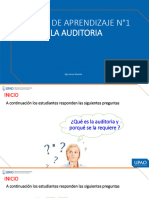 Sesión de Aprendizaje N°1 La Auditoria: Mg. Karina Mantilla