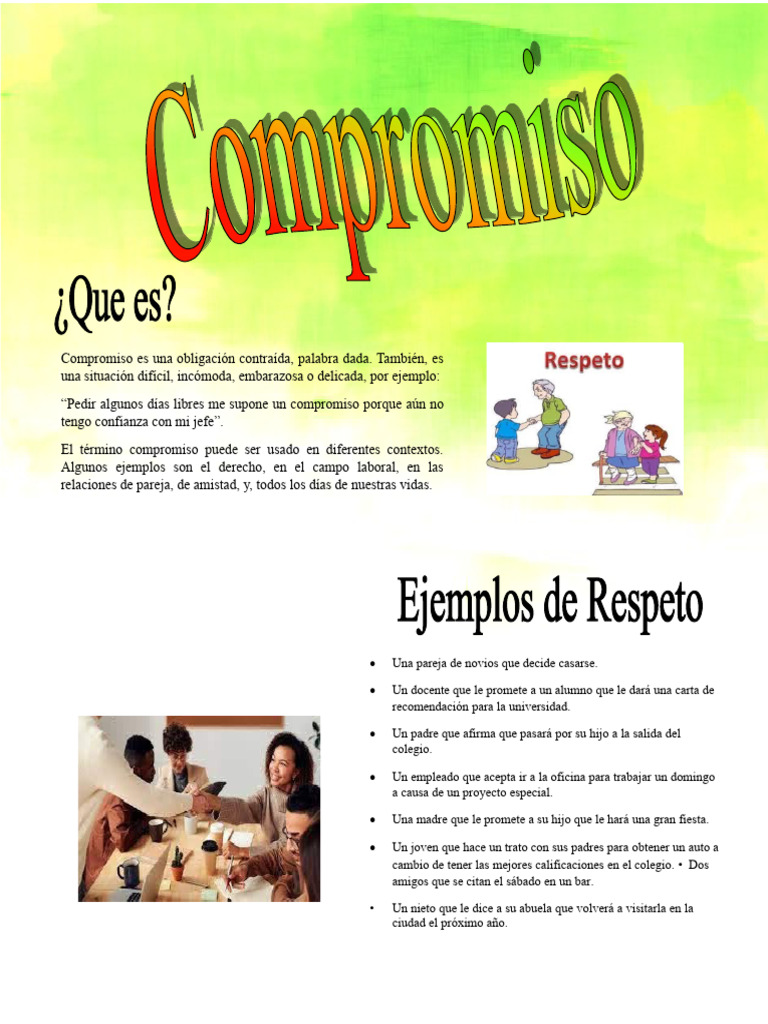 Compromiso: Definición y Ejemplos | PDF