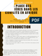 EXPOSE La place des frontières dans les conflits en AFRIQUE